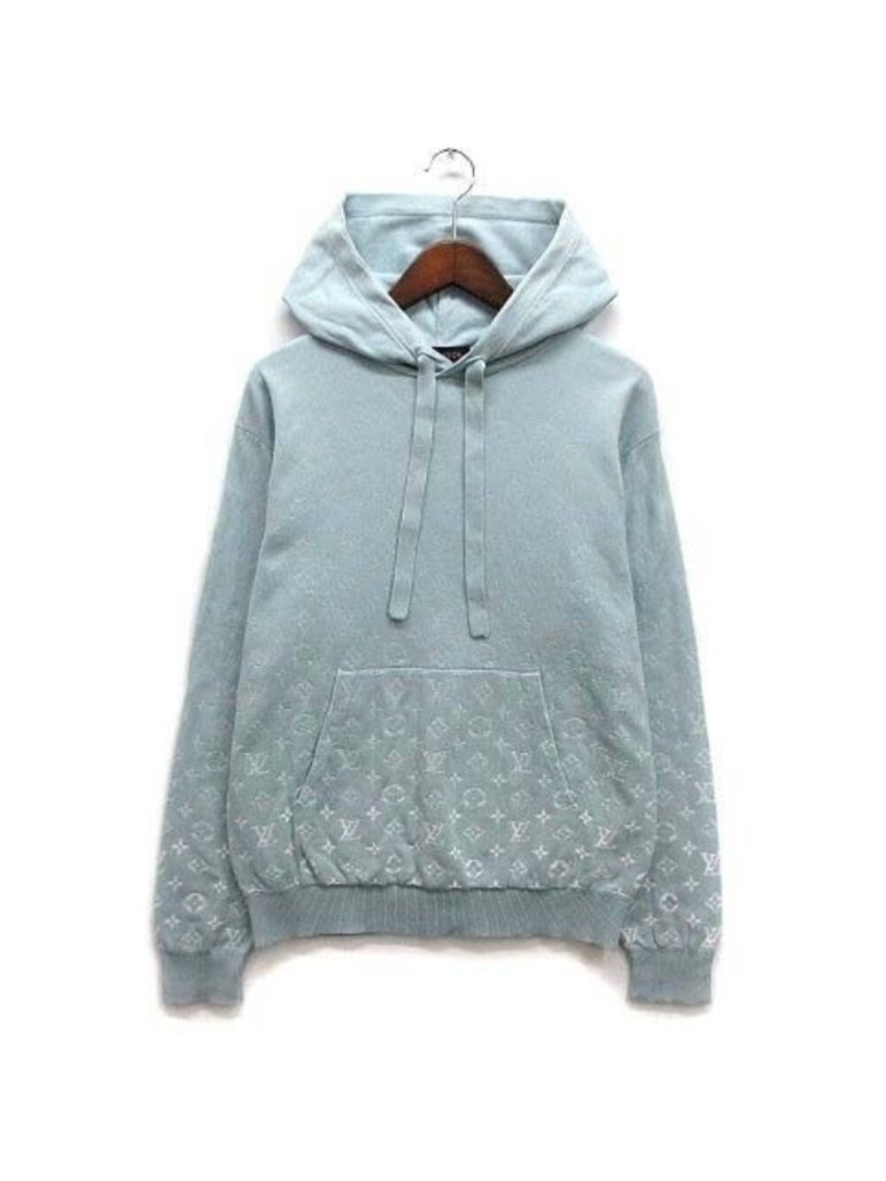 Louis Vuitton Monogram Gradient Knit Hoodie Pullover Rm231 Q Uso Hnn45